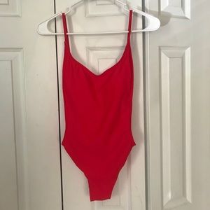 Sunny co red one piece swimsuit